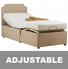 adjustable beds - 2ft6 to 6ft, available with and without a mattress, also has mattress